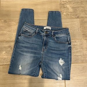 Women’s high waisted butt lifting skinny jeans